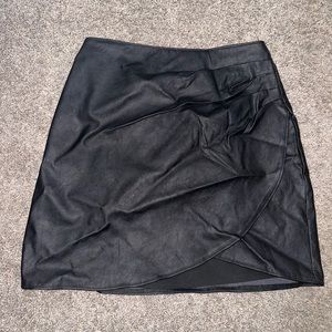 Abercrombie Vegan Leather Mini Skirt
